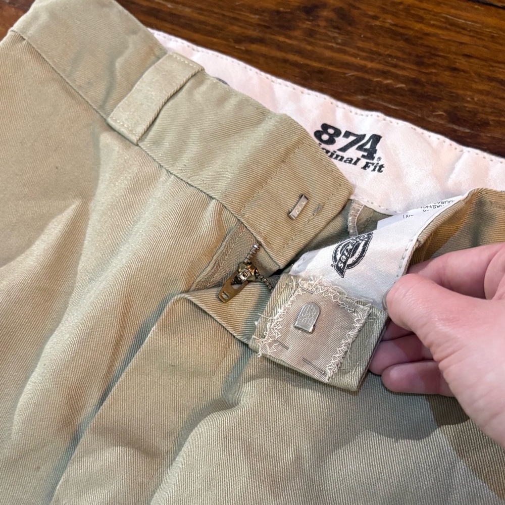 Dickies tan beige 874 original fit pants size 32x32 - Picture 3 of 5